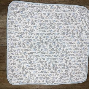 First impressions Elephant Print Baby Blanket